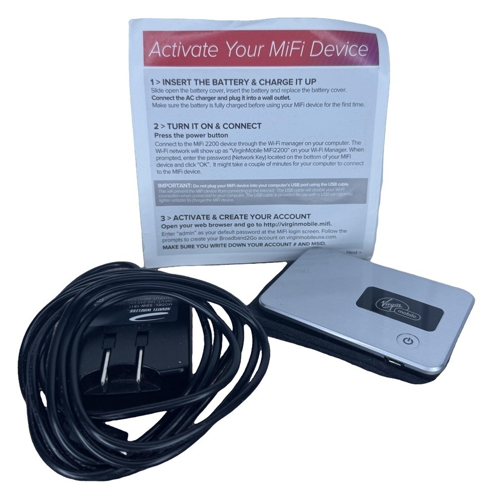 Mobile Broadband 2 Go MiFi 2200 Nationwide Sprint 3G Internet - Virgin hotspot